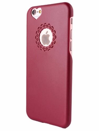 Capinha Capa Case Apple Iphone 6 Acrílico Rosa Coração