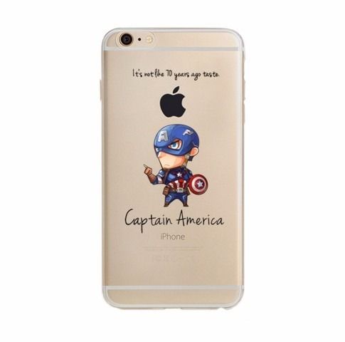 Capinha Case Capa Iphone 6 Plus Vingadores Capitão América