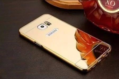 Capa Case Bumper Alumínio Metal Espelhada Galaxy S6 G920 Top