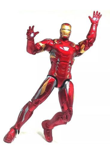 Boneco Action Figure Homem De Ferro Iron Man Articulado