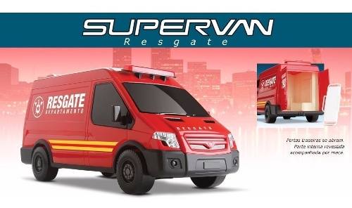 Carrinho Infantil Van Supervan Resgate - Roma Brinquedos