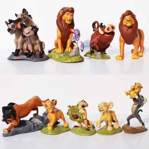 O Rei Leão - Disney Kit Com 9 Peças - Boneco Miniatura