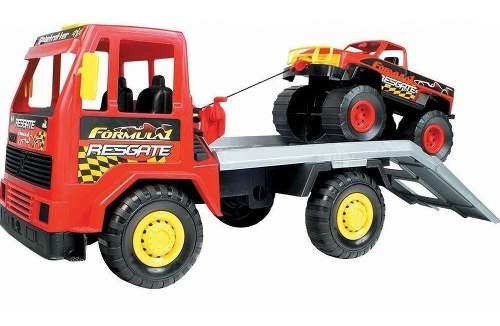 Brinquedo Caminhao Guincho Truck Equipe Formula 1 Magic Toys