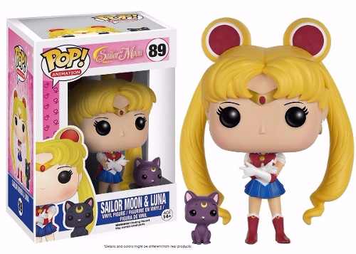 Sailor Moon Boneco Pop Funko Sailor Moon E Luna #89