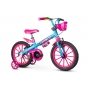 Bicicleta Infantil Nathor Aro16 Menina Candy De 5 A 8 Anos