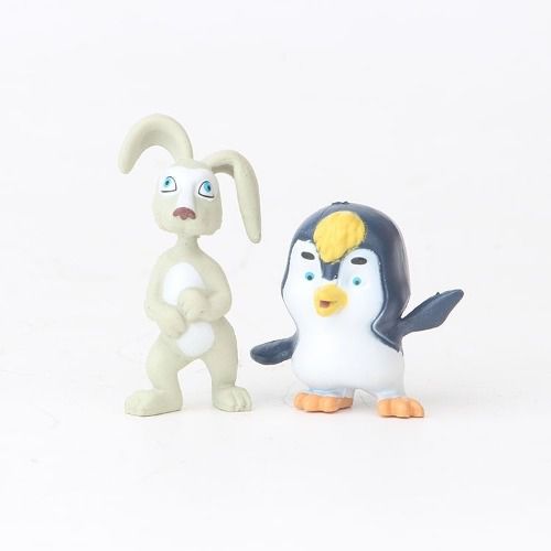 Kit 10 Personagens Masha E Urso Pinguim Miniaturas
