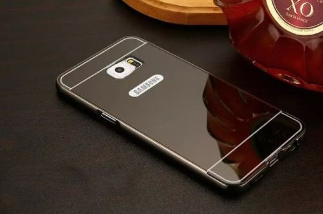 Capa Case Bumper Alumínio Metal Espelhado Galaxy S6 G920 Top