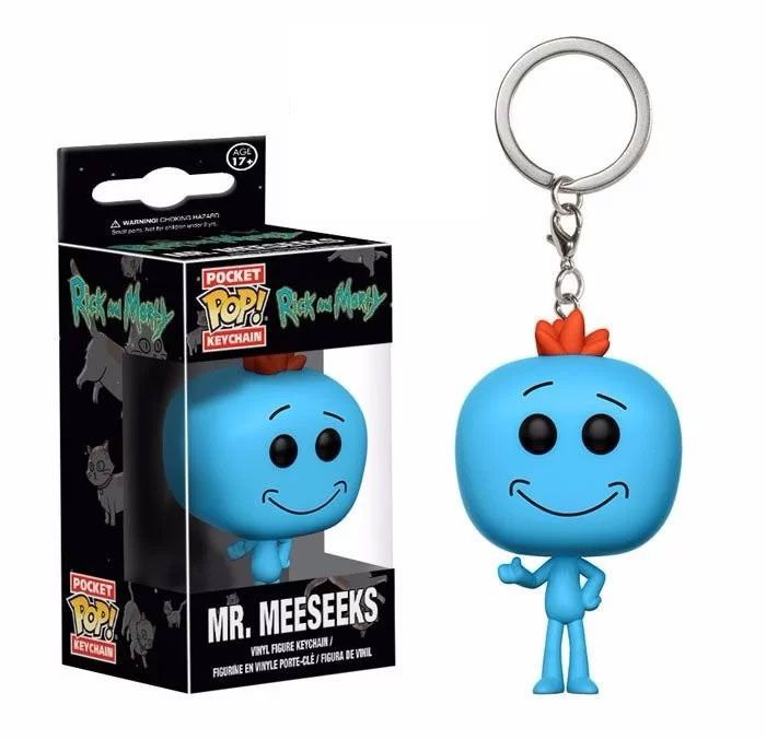 Chaveiro Mr. Meeseeks - Rick And Morty - Pocket Pop! Funko