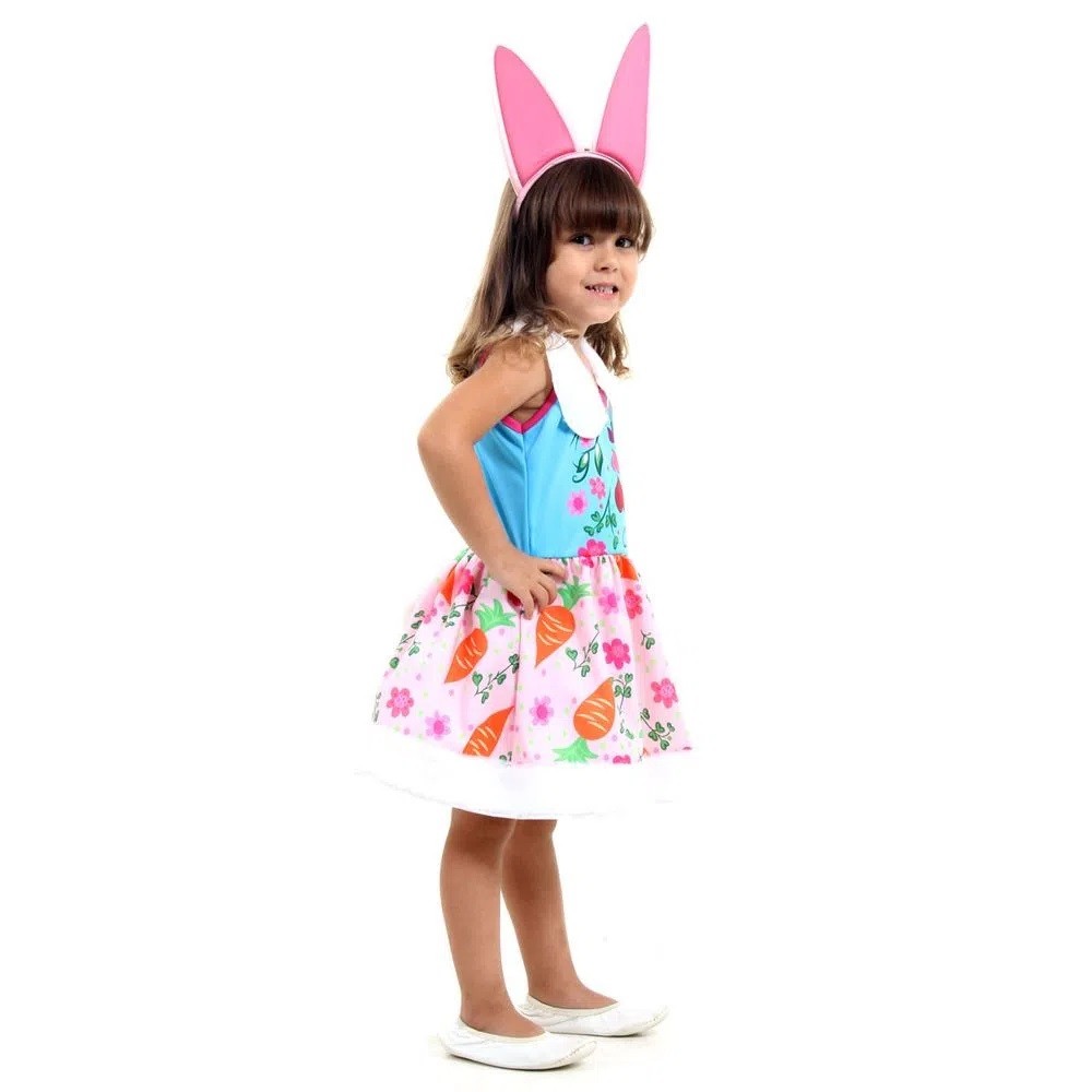 Fantasia Enchantimals Infantil Coelha Bree Bunny Com Orelhas