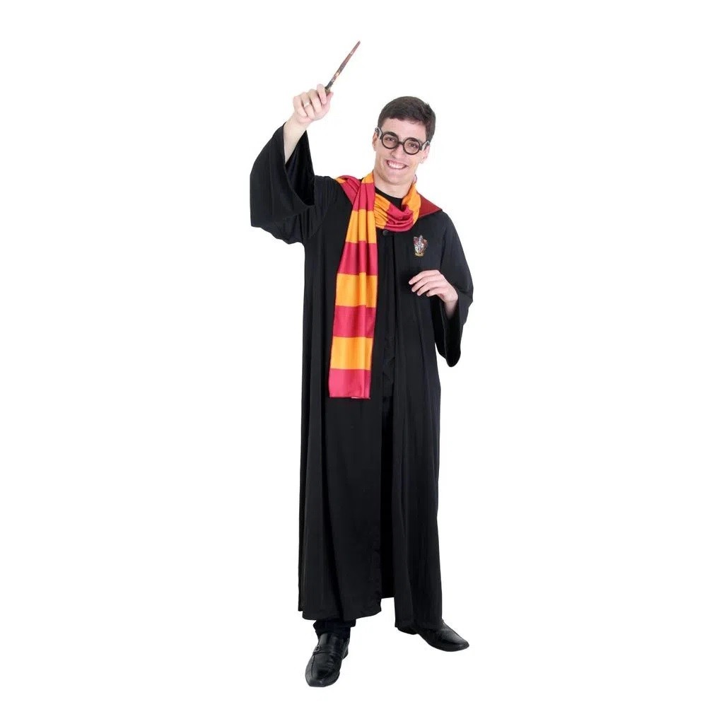 Fantasia Harry Potter Adulto Luxo Grifinória Completa