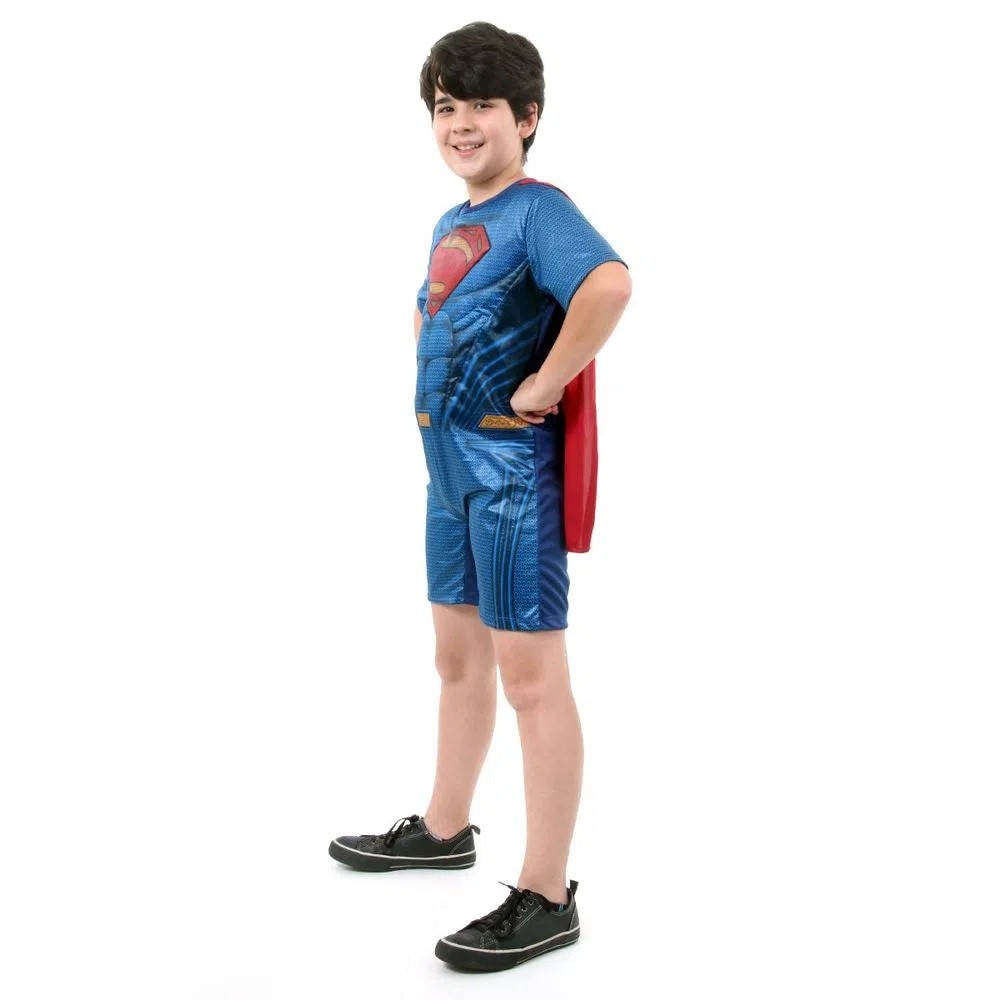 Fantasia Super Homem Pop C/ Musculos Batman X Supeman