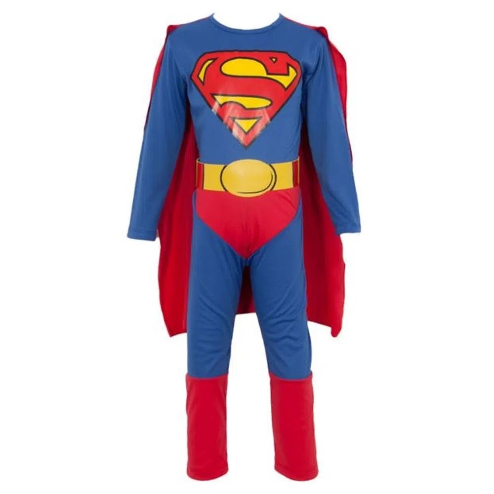 Fantasia Super Homem/superman Luxo Classico Sulamericana