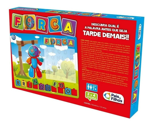 Jogo Da Forca Brinquedo Educativo Pedagógico Pais & Filhos