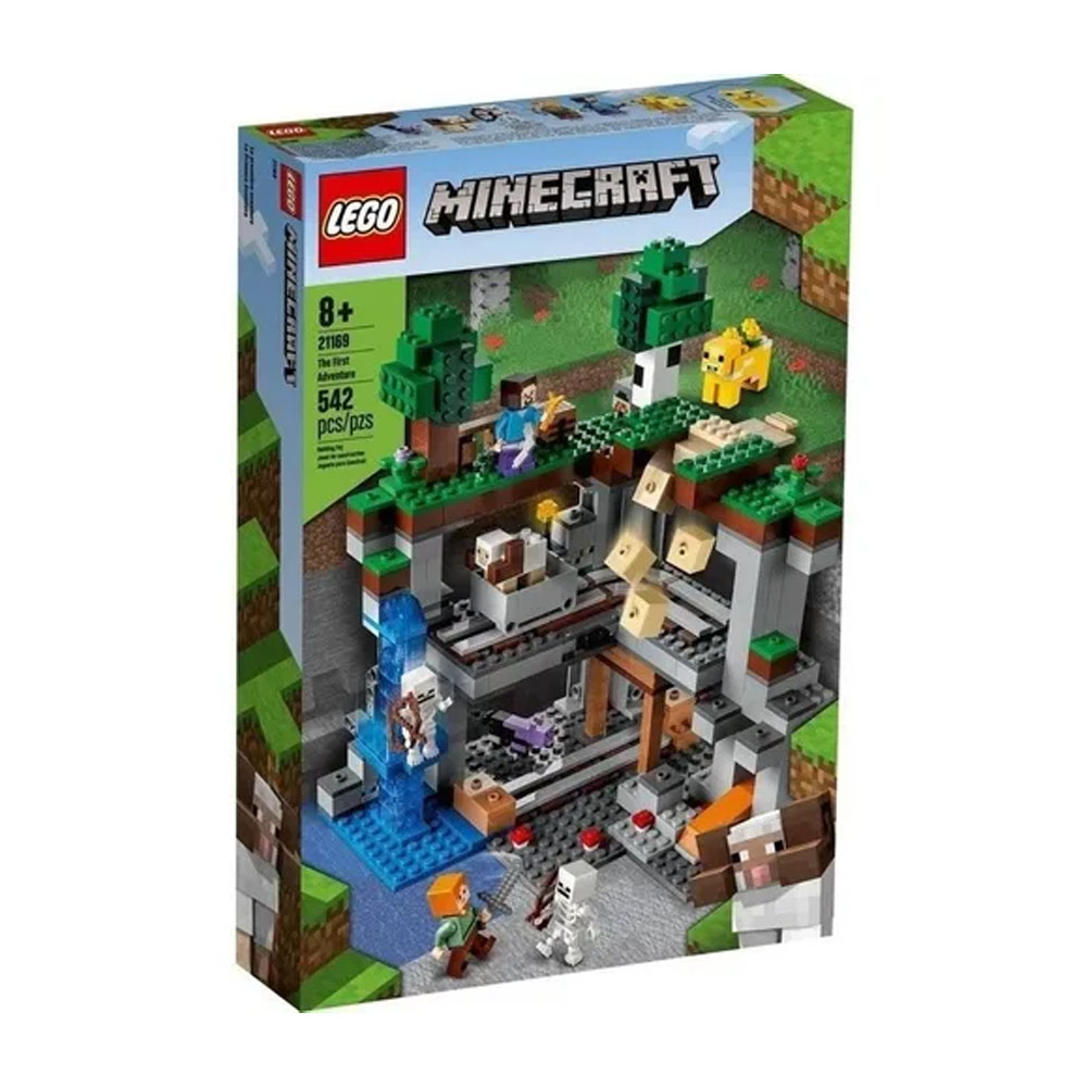 Lego Minecraft A Primeira Aventura 542 Peças 21169 Original