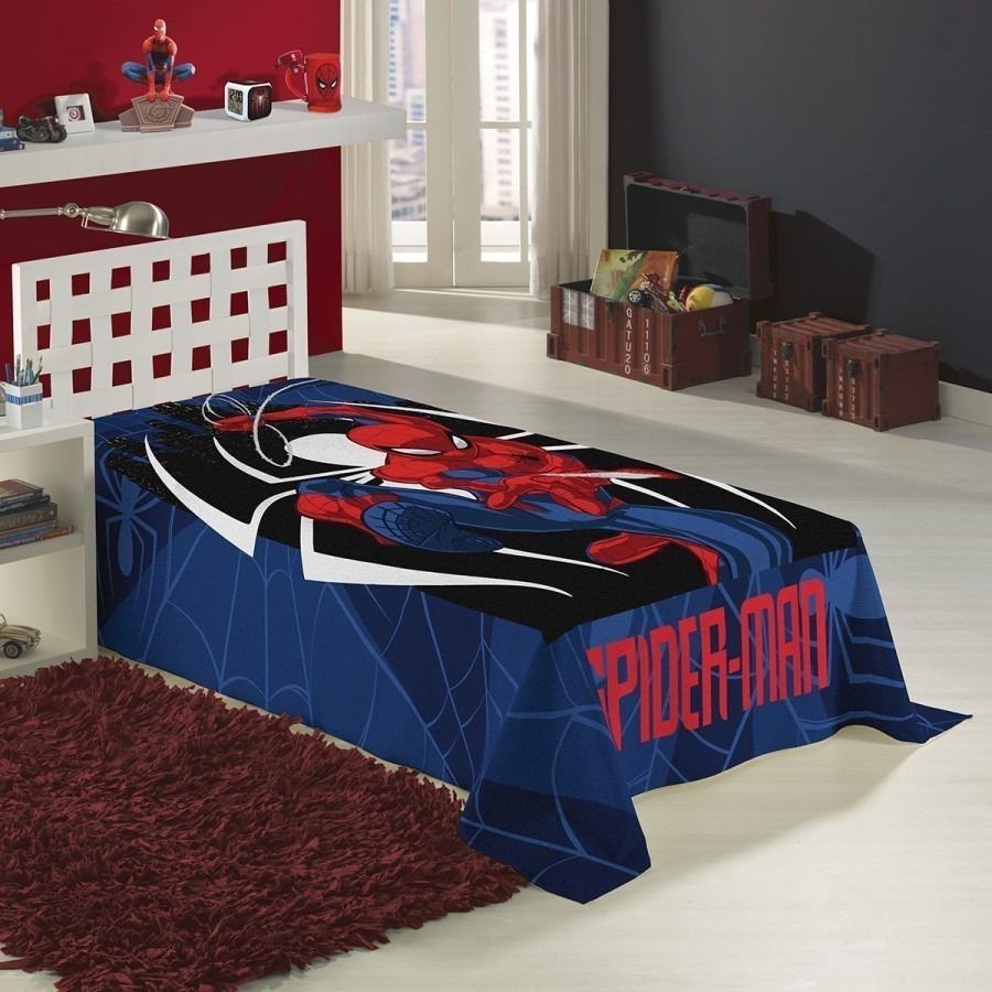 Manta Fleece Spider Man Homem Aranha Infantil Lepper