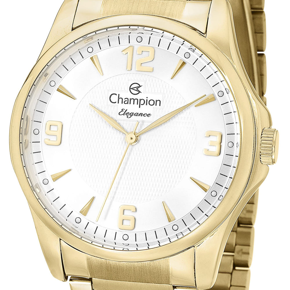 Relógio Champion Feminino Dourado Cn27778w Semi Jóia Ouro