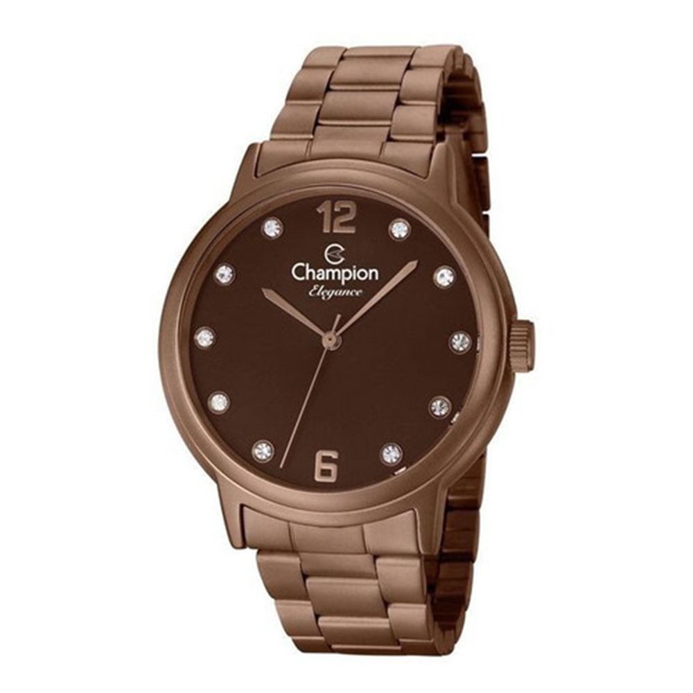 Relógio Champion Feminino Elegance Chocolate CN28437R