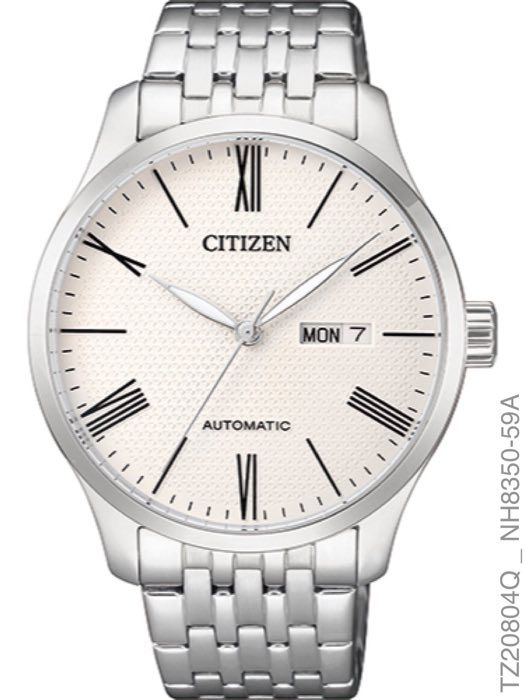Relógio Citizen Masculino TZ20804Q Prata Fundo Branco