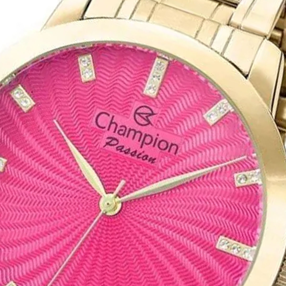 Relógio Feminino Champion Dourado Analógico Cn29276l