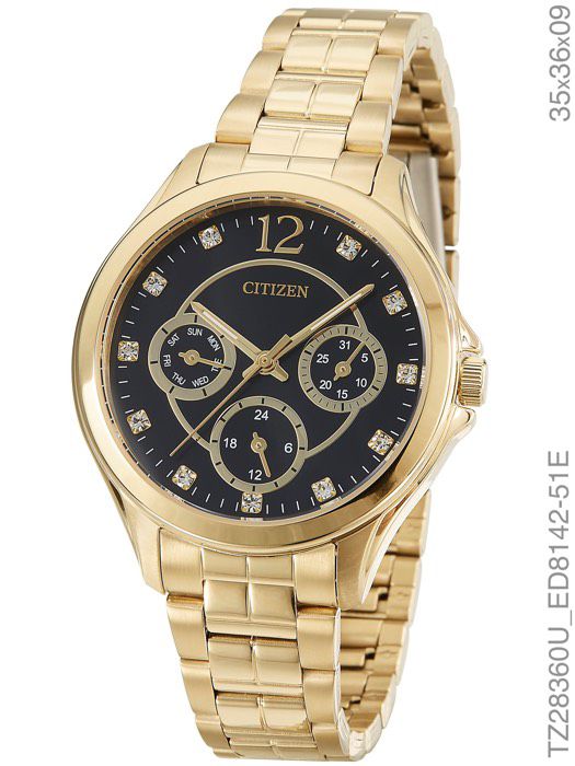 Relógio Feminino Citizen TZ28360U Dourado