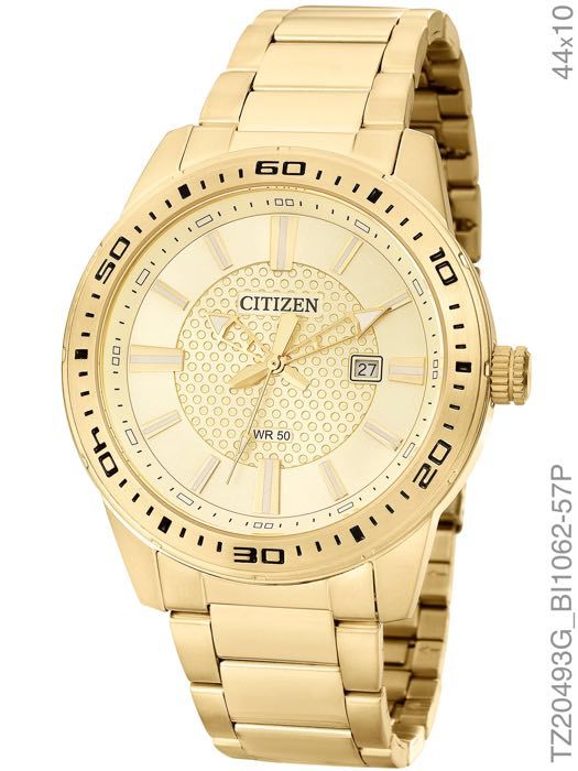 Relógio Masculino Citizen Analógico Dourado