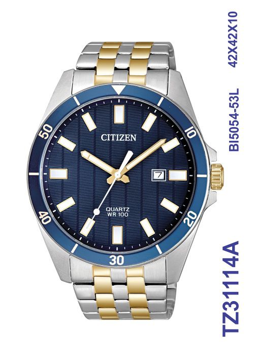 Relógio Masculino Citizen Tz31114a Misto Azul Analógico