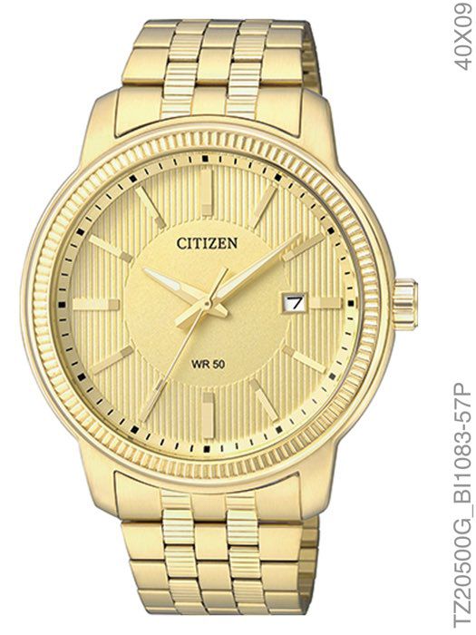 Relógio Social Masculino Citizen TZ20500G Gents Dourado