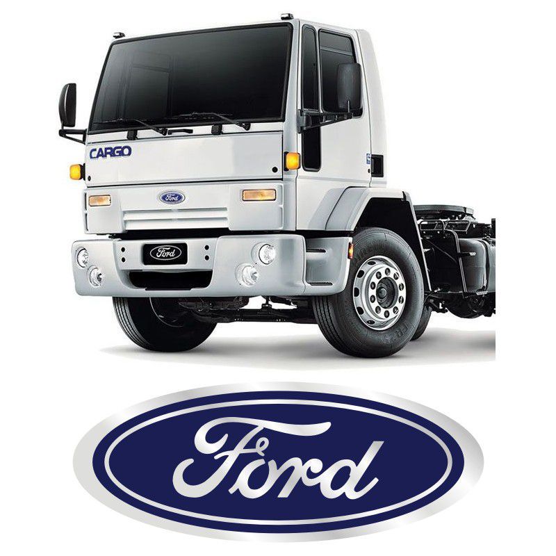 Adesivo Resinado Ford Oval Caminhão Cargo