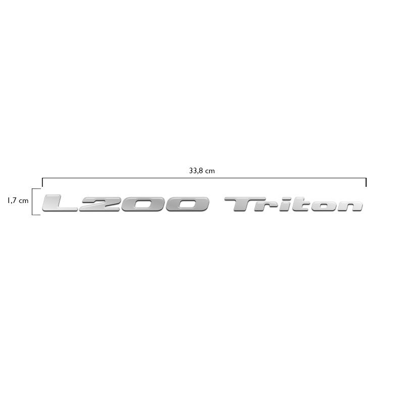 Adesivo L200 Triton 12 13 14 15 16 Resinado Cromado