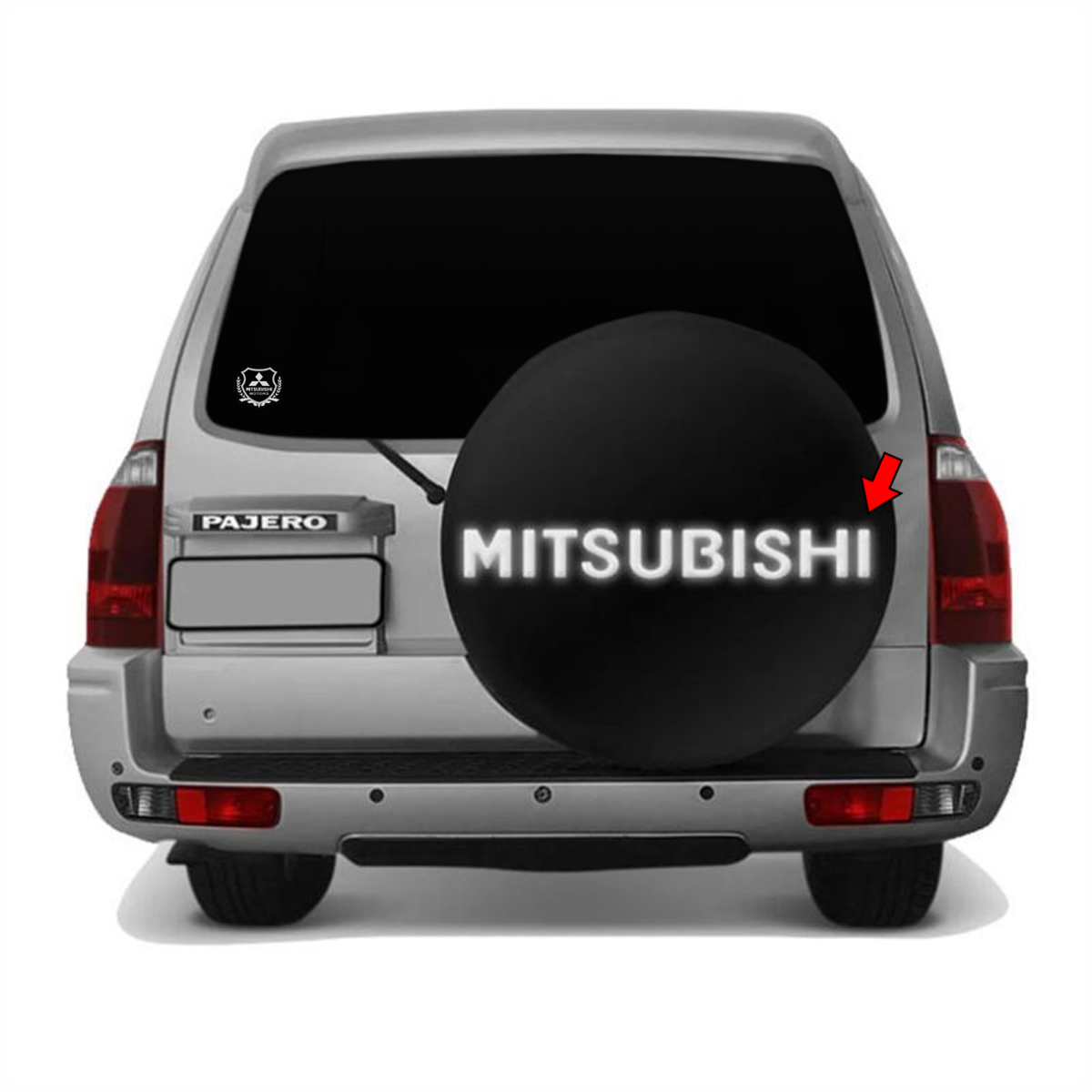Adesivo Mitsubishi Resinado Pajero TR4 Prata Refletivo