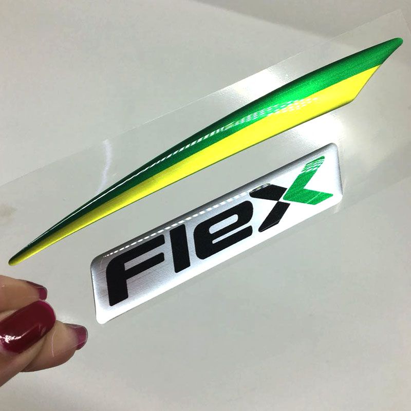 Adesivo Resinado Flex + Bandeira Para Hyundai Tucson Brasil 2013/2017
