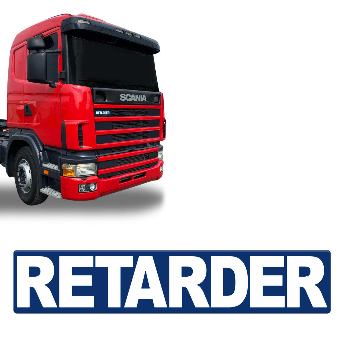Adesivo Retarder Scania R400 Frontal Resinado Unitário