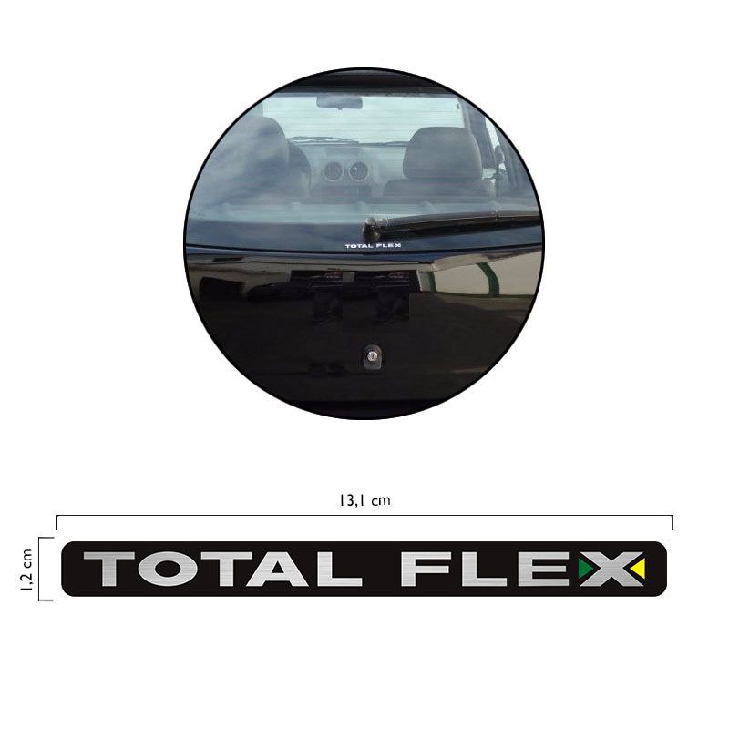 Adesivo Total Flex Volkswagen Gol G4 2005/2014 Vidro Emblema Traseiro