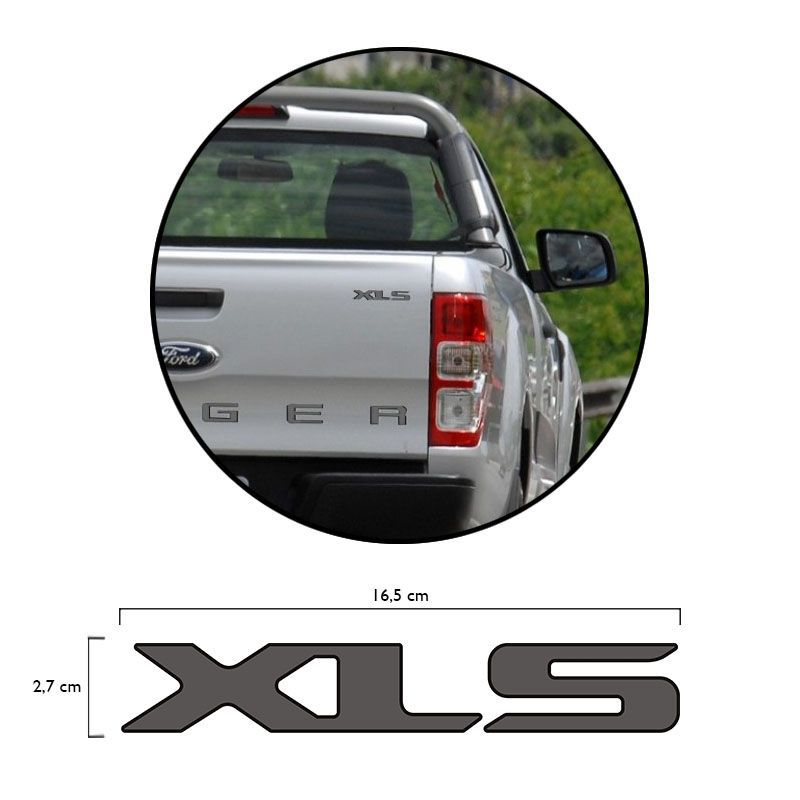 Adesivo Xls Ford Ranger Cs Sport 2013/2016 Emblema Grafite