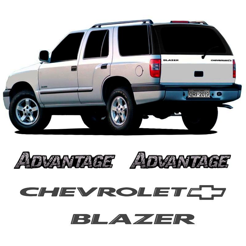 Adesivos Blazer Advantage 2005/2011- Emblemas Chevrolet Resinados