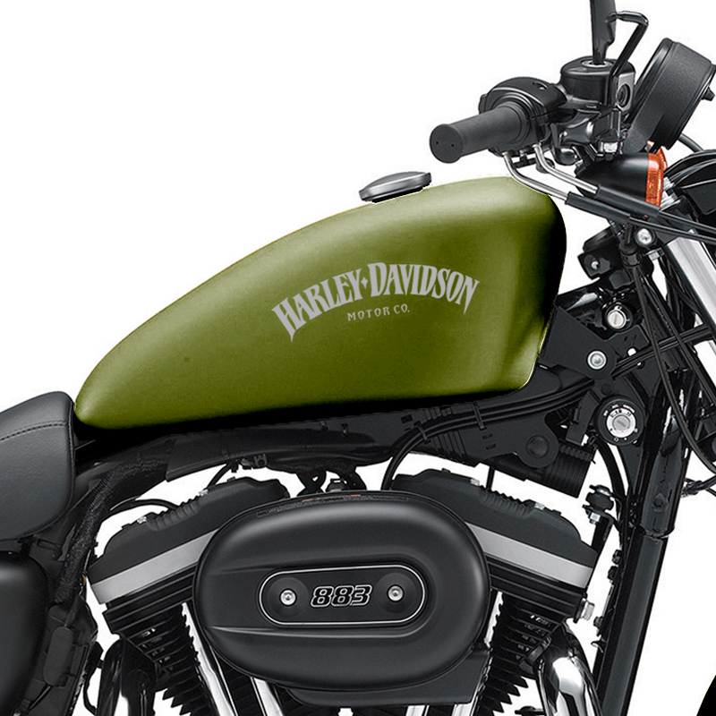 Adesivos Tanque Moto Harley Davidson Motor Co Emblema Prata