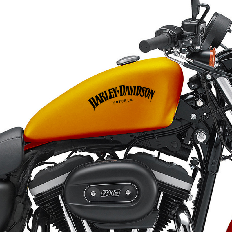 Adesivos Tanque Moto Harley Davidson Motor Co Emblema Preto