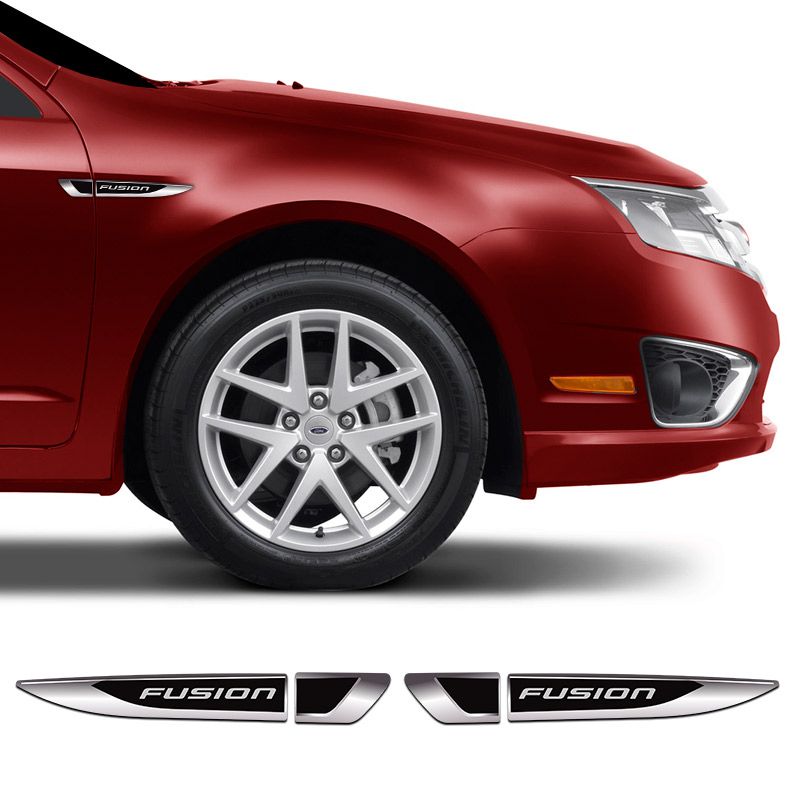 Aplique Lateral Ford Fusion 2006/2021 Decorativo Emblema Resinado Par
