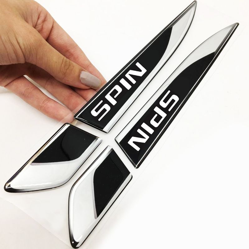Aplique Lateral Spin 2012/2022 Decorativo Emblema Resinado Chevrolet