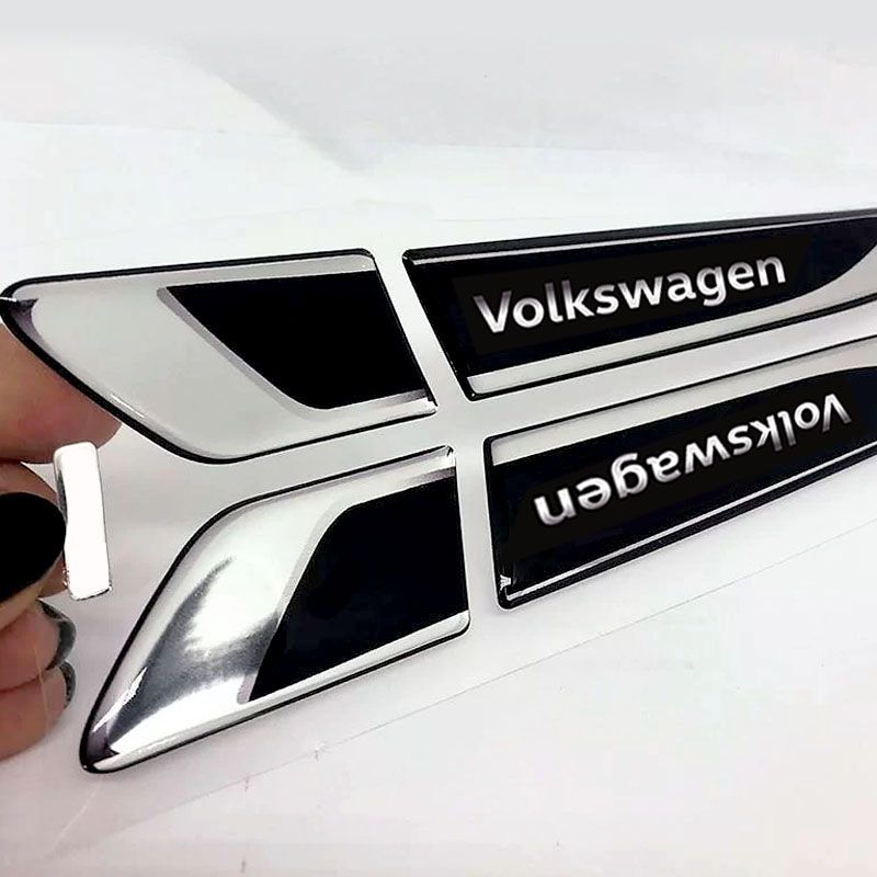 Aplique Lateral Volkswagen Gol Polo Up! Fox jetta saveiro virtus golf Emblema Cromado