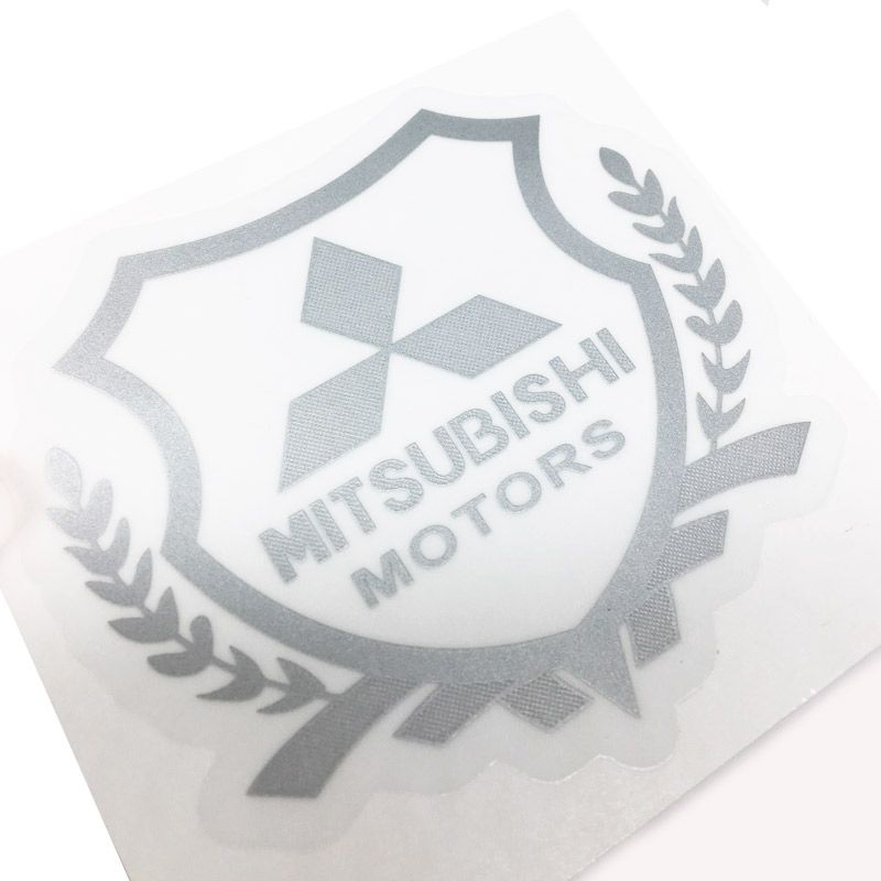 Emblema Brasão Mitsubishi Pajero, L200, Lancer, Asx, Outlander - Dakar Prata