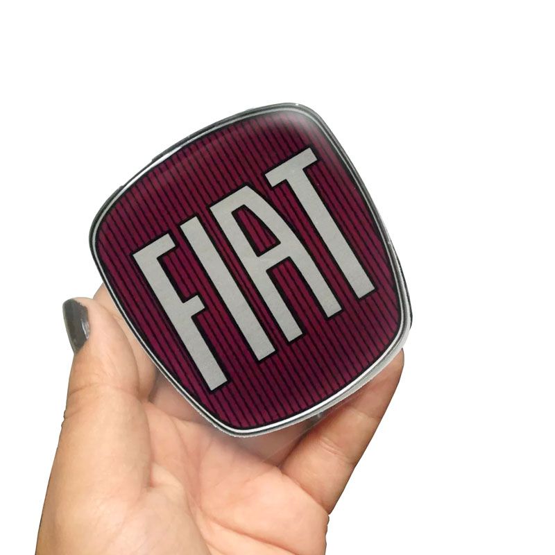 Emblema Da Grade Dianteira Fiat Strada 2009/2020 Adesivo Resinado