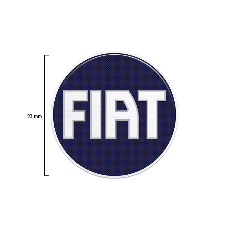 Emblema Fiat Azul Strada 2005/2008 Adesivo Traseiro Resinado
