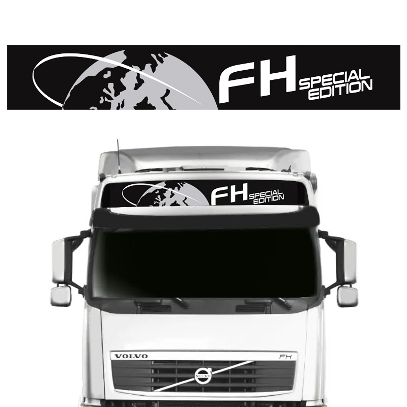Faixa Volvo Fh Special Edition 540 Adesivo Quebra-Sol Cinza