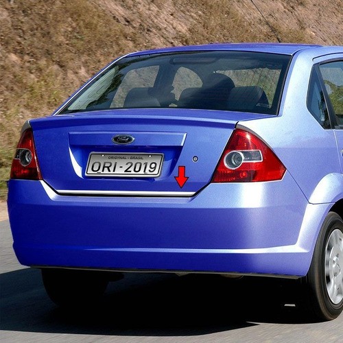 Friso Do Porta-Malas Ford Fiesta Sedan 2004/2014 Cromado Resinado