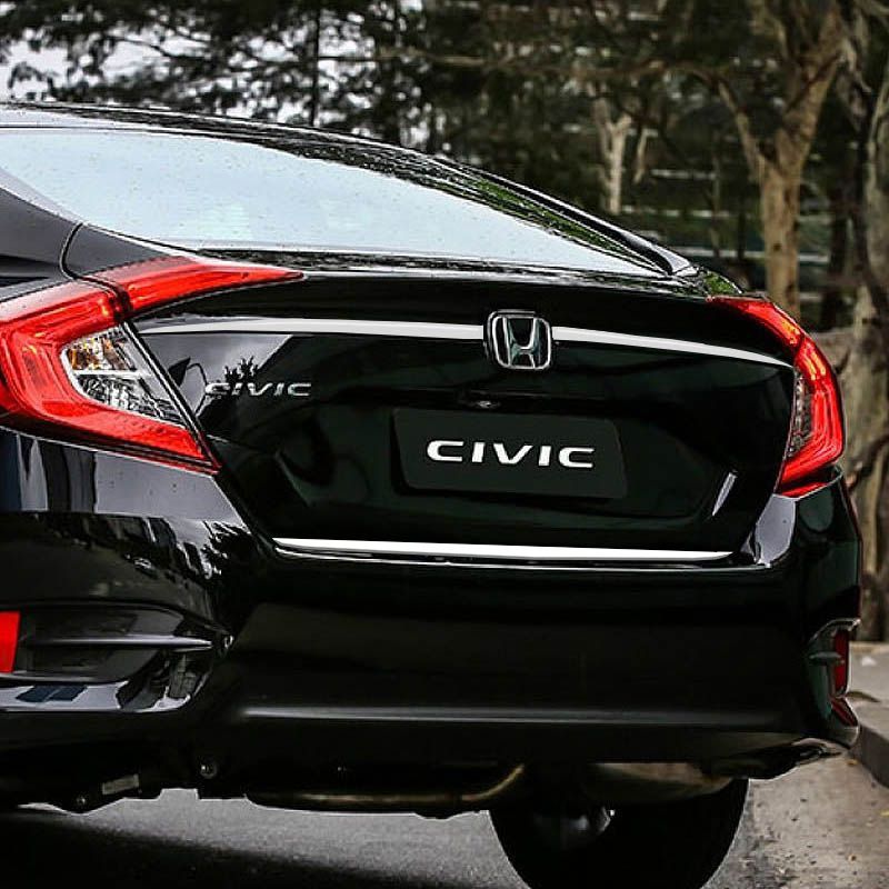 Frisos Porta-Malas Honda Civic G10 2016/2021 Superior Inferior Cromado