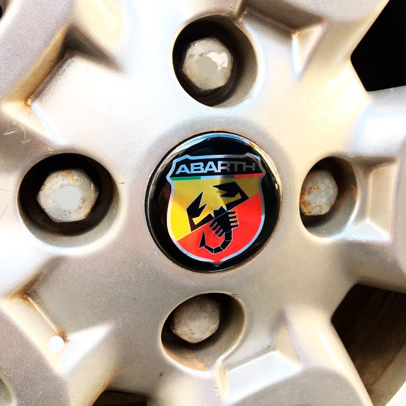 Kit 5 Adesivos Emblemas Abarth Fiat Argo 2017 Até 2020