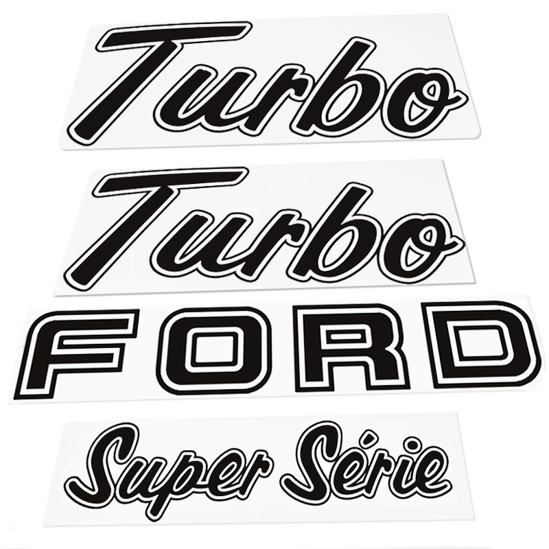 Kit Adesivo F-1000 1993/1995 Emblemas Ford Turbo Super Série