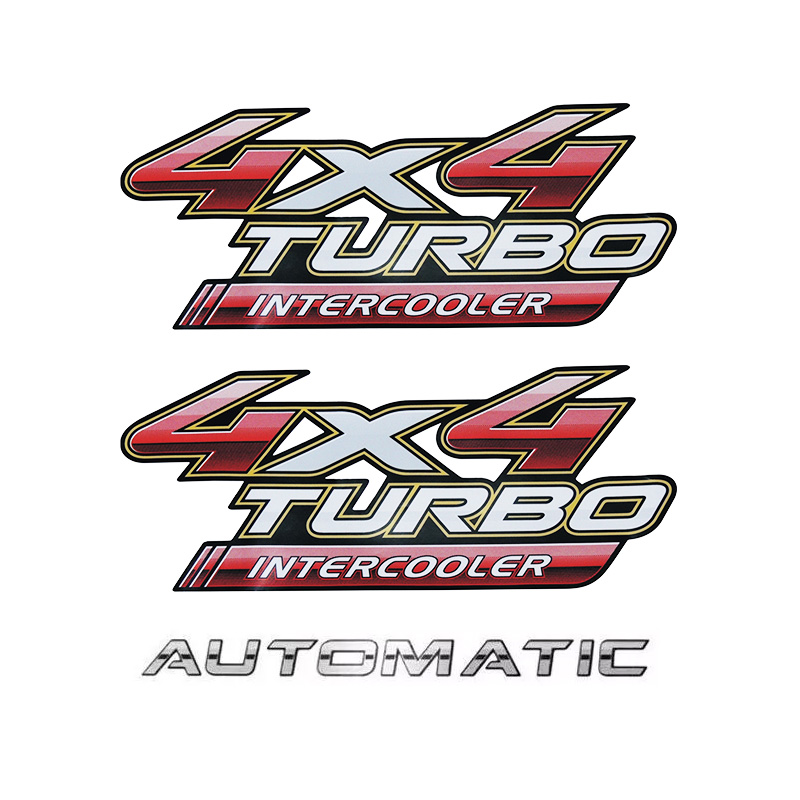 Kit Adesivos 4x4 Turbo Intercooler Hilux 2009/2012 + Automatic