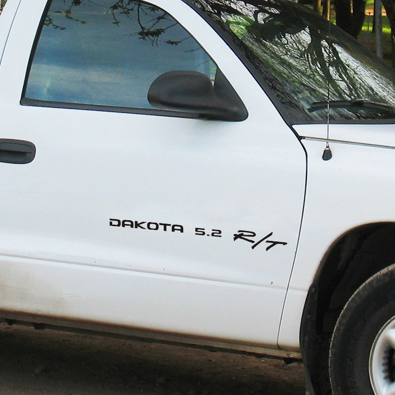 Kit Adesivos Dakota 5.2 R/T Dodge Emblemas Laterais/Traseiro